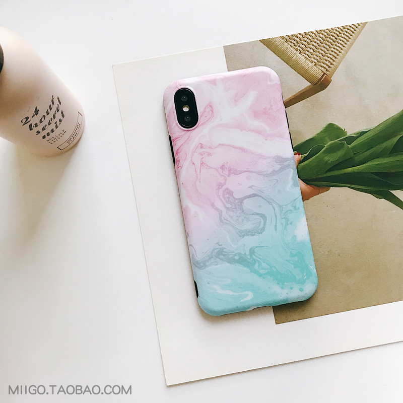 For-iPhone-X--XS--6S-Plus--6-Plus-Case-Fashion-INS-Style-Giadent-Color-IMD-Soft-Silicone-Protective--1447152-3