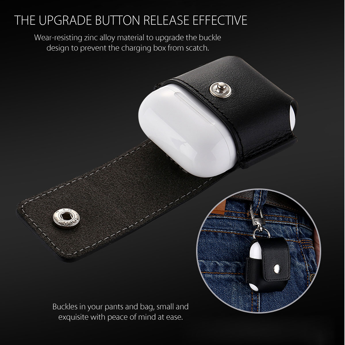 Genuine-Leather-Shockproof-Protective-Case-With-Buckle-For-Apple-AirPods-1281953-7