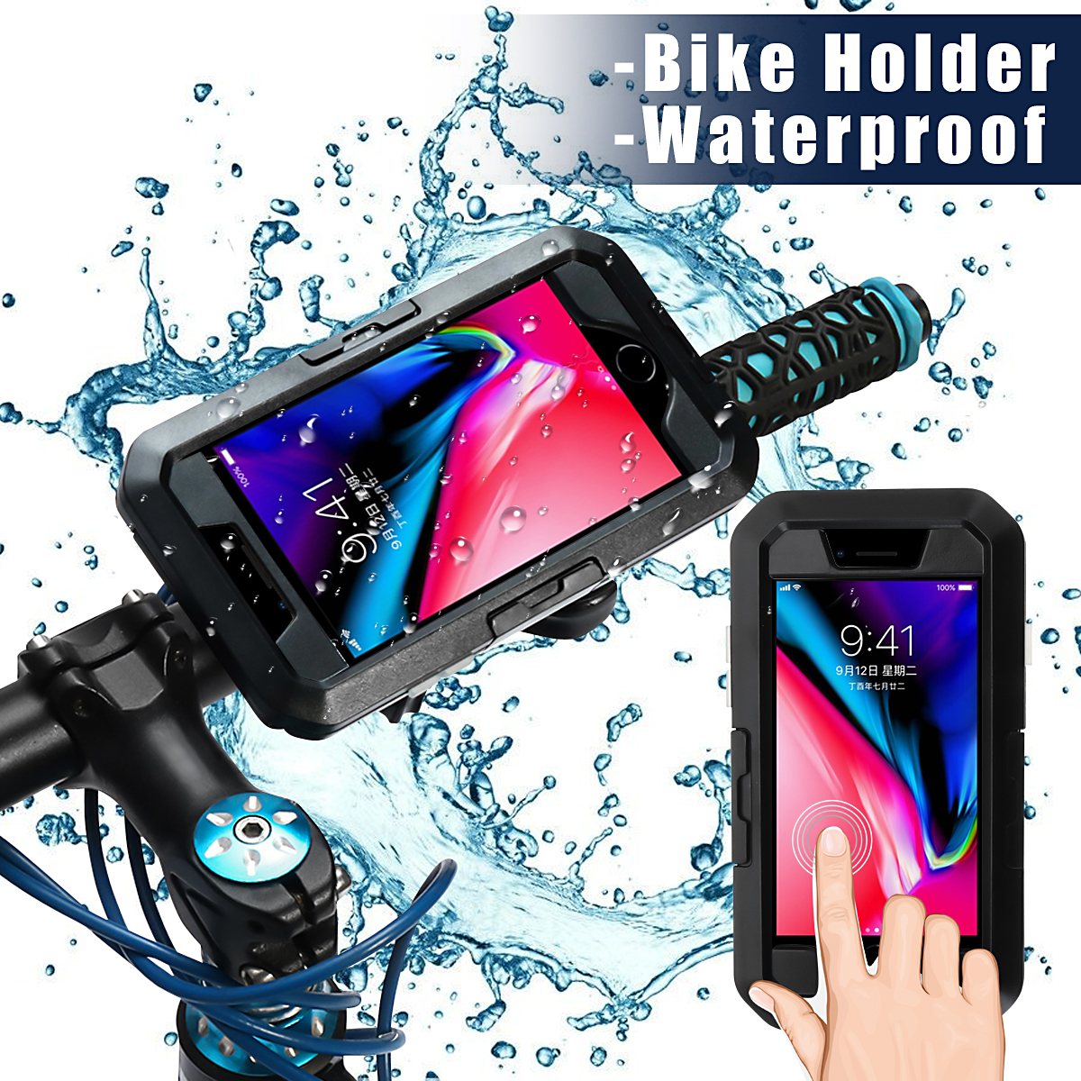 IPX8-Waterproof-BikeBicycle-Handlebar-Holder-Protective-Case-For-iPhone-7iPhone-8-1317189-1