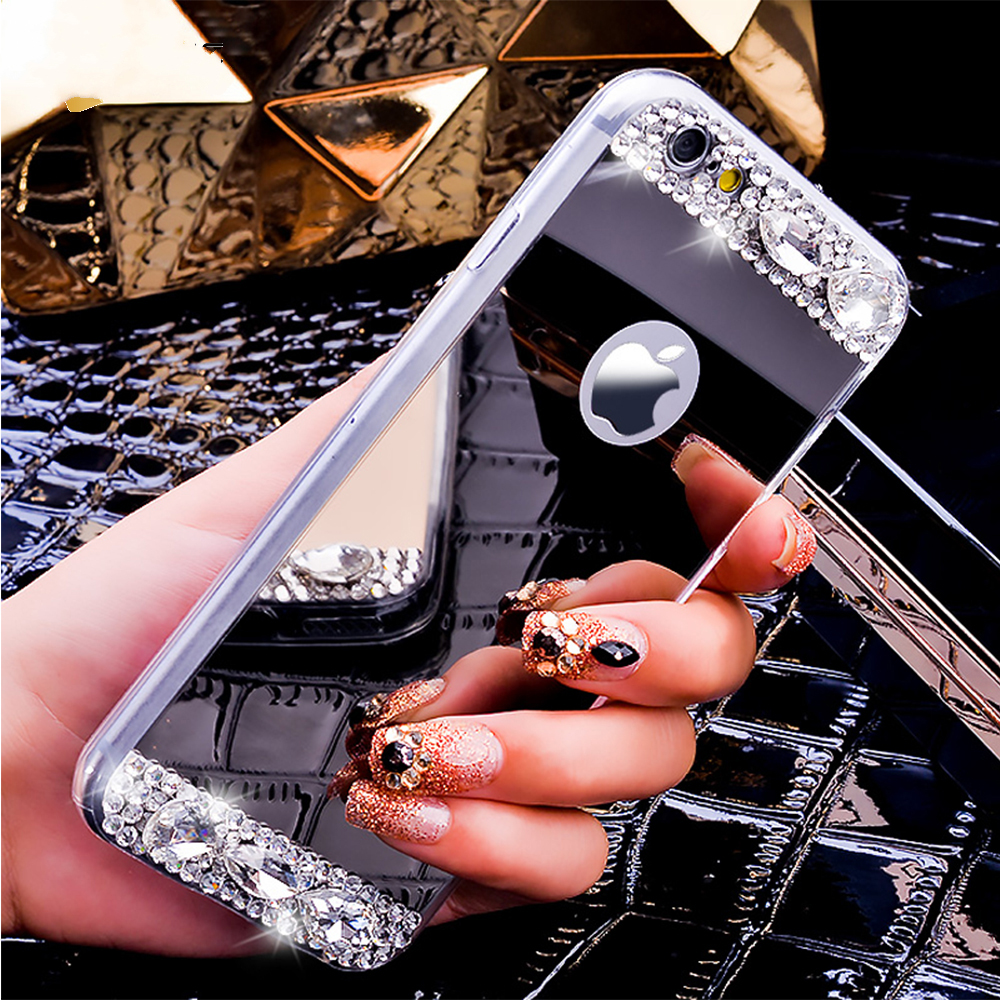 KISSCASE-Diamond-Glitter-Clear-Mirror-Cover-Case-for-iPhone-X-77Plus-1252818-1