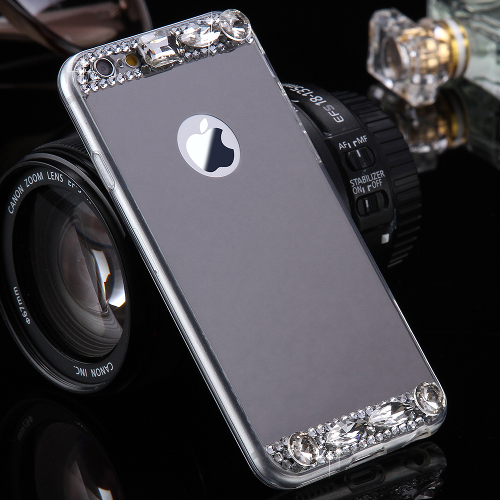 KISSCASE-Diamond-Glitter-Clear-Mirror-Cover-Case-for-iPhone-X-77Plus-1252818-9