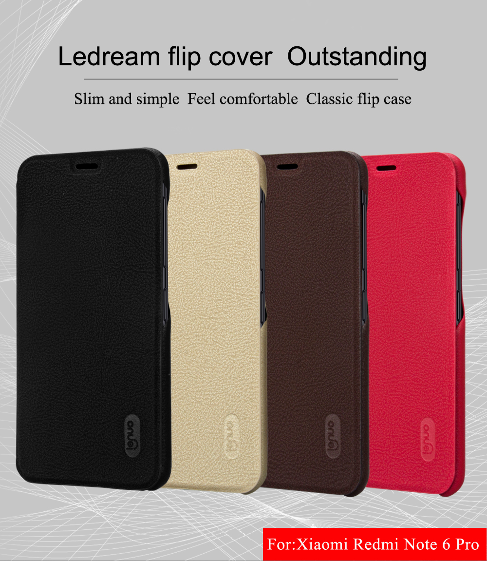 LENUO-Filp-Card-Holder-Soft-Leather-PUPC-Full-Body-Protective-Case-For-Xiaomi-Redmi-Note-6-Pro-1377793-1