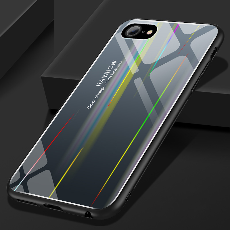 Laser-Aurora-Gradient-Color-Tempered-Glass-Protective-Case-for-iPhone-66s-1326826-5