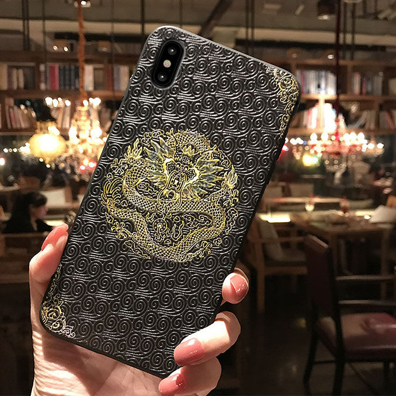MEKS-Chinoiserie-Claborate-style-Painting-Pattern-3D-Embossed-Anti-slip-Anti-fingerprint-Shockproof--1541063-3