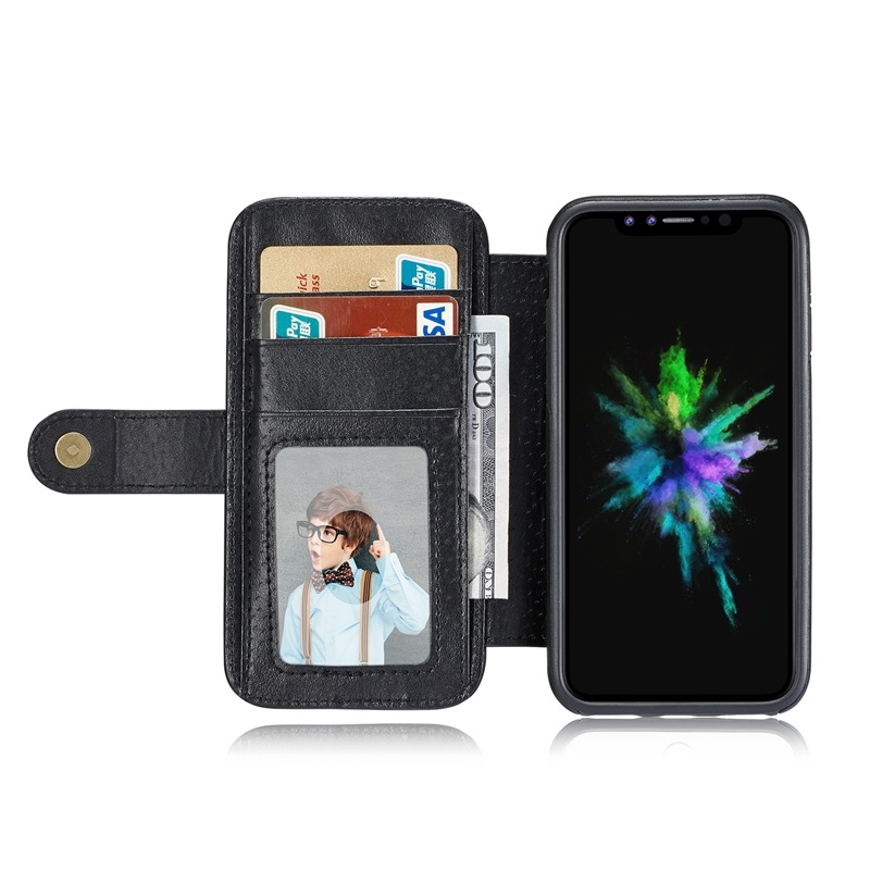 Magnetic-Detachable-Wallet-Pocket-Card-Slots-Bracket-Case-For-iPhone-X-1201880-3