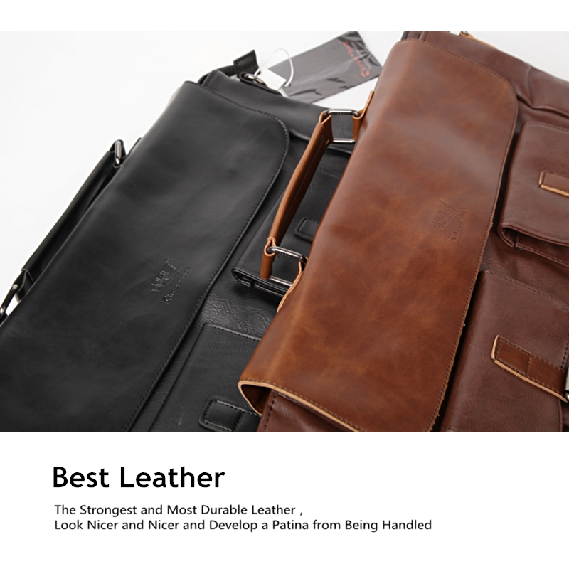 Men-Multi-pocket-Vintage-PU-Leather-Large-Capacity-Laptop-Briefcase-Crossbody-Bag-1285594-6