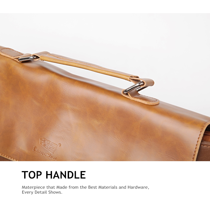 Men-Multi-pocket-Vintage-PU-Leather-Large-Capacity-Laptop-Briefcase-Crossbody-Bag-1285594-7