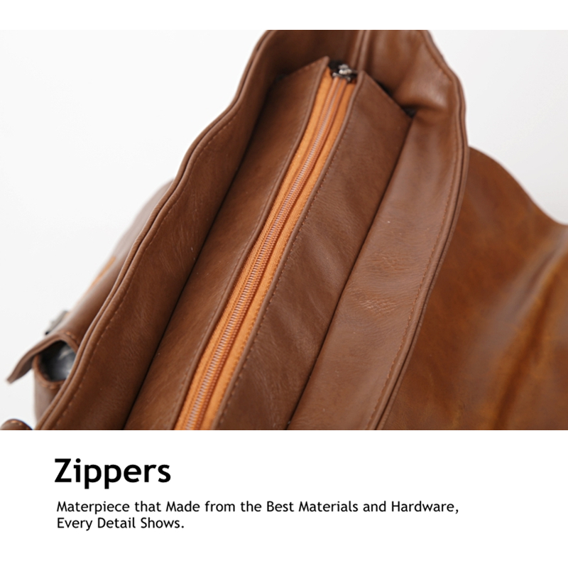 Men-Multi-pocket-Vintage-PU-Leather-Large-Capacity-Laptop-Briefcase-Crossbody-Bag-1285594-8