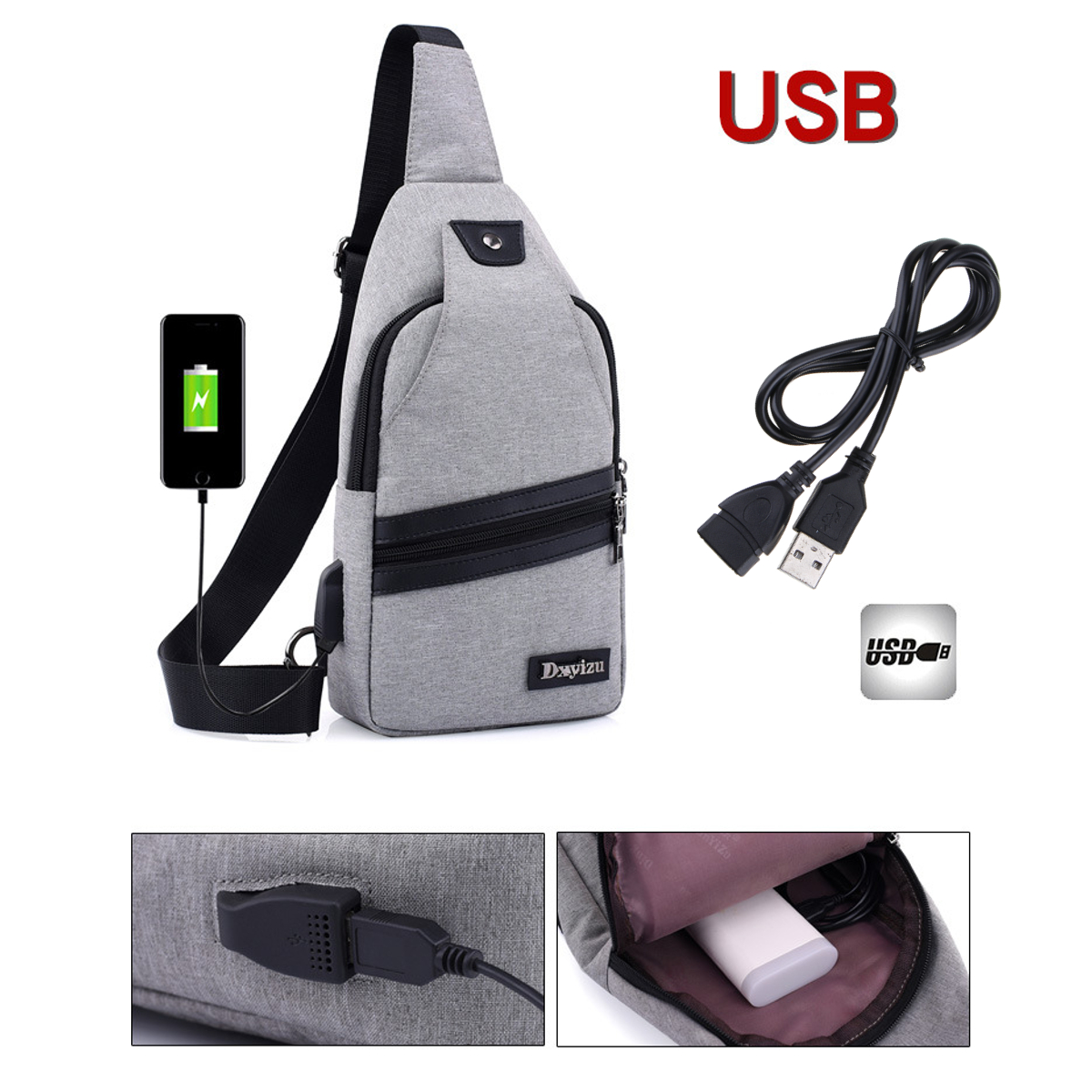 Men-USB-Port-Casual-Canvas-Sport-Outdoor-Chest-Bag-Crossbody-Bag-with-USB-Cable-1200426-4