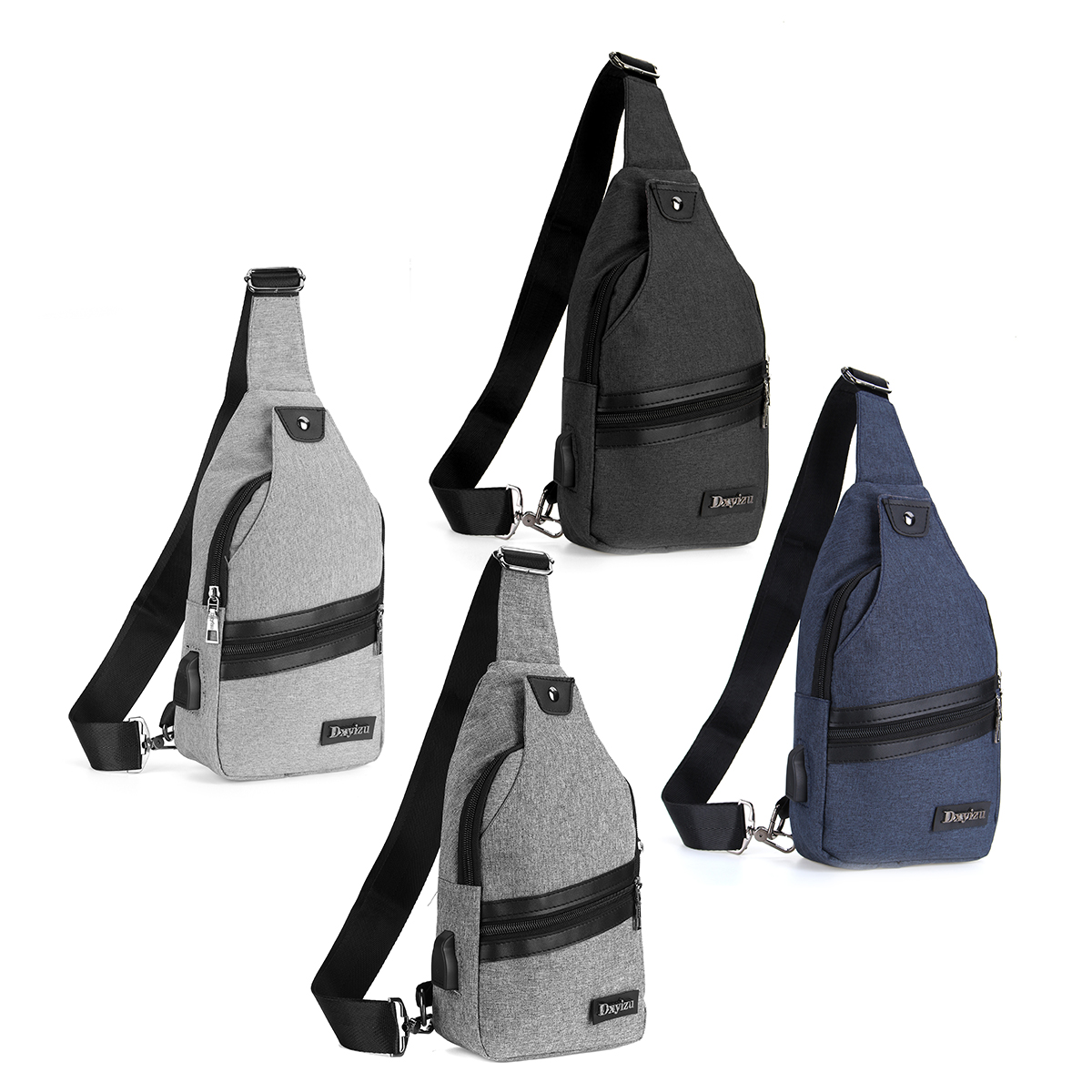 Men-USB-Port-Casual-Canvas-Sport-Outdoor-Chest-Bag-Crossbody-Bag-with-USB-Cable-1200426-7