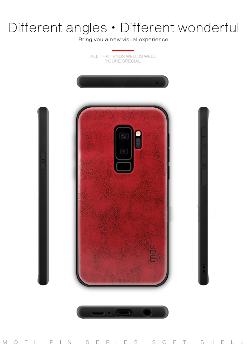 Mofi-Leather-Texture-PC--Soft-TPU-Protective-Case-for-Samsung-Galaxy-S9-Plus-1295062-2
