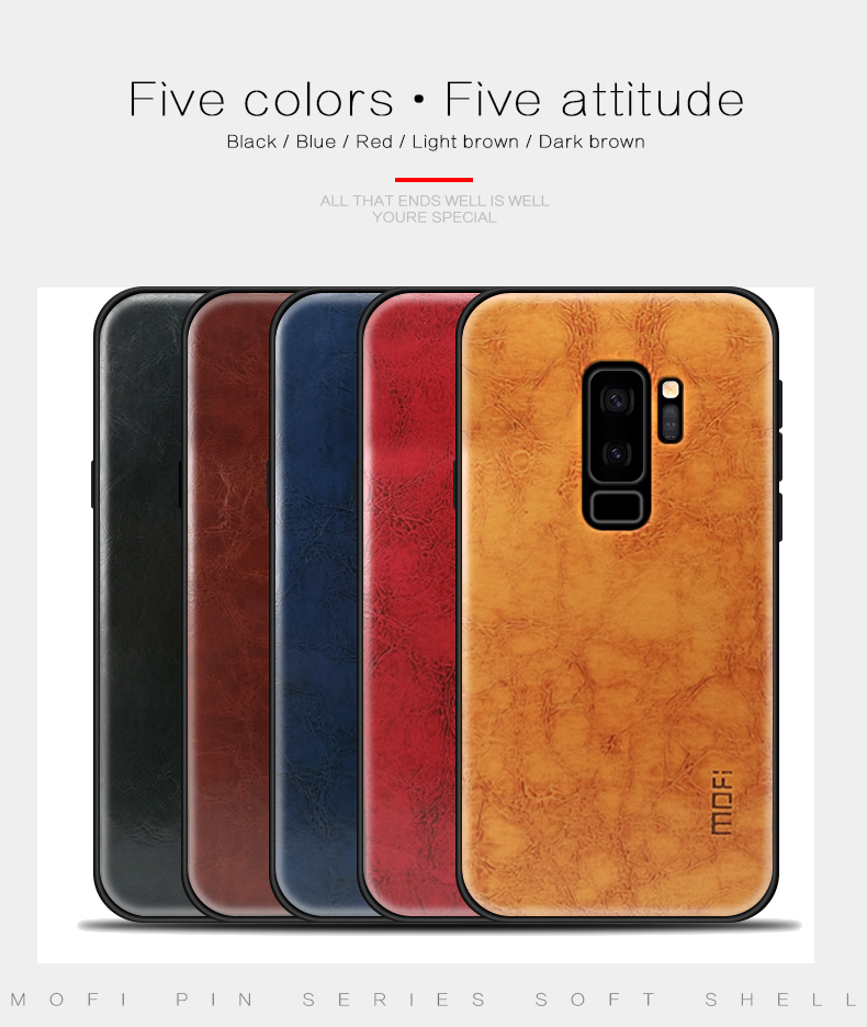 Mofi-Leather-Texture-PC--Soft-TPU-Protective-Case-for-Samsung-Galaxy-S9-Plus-1295062-8