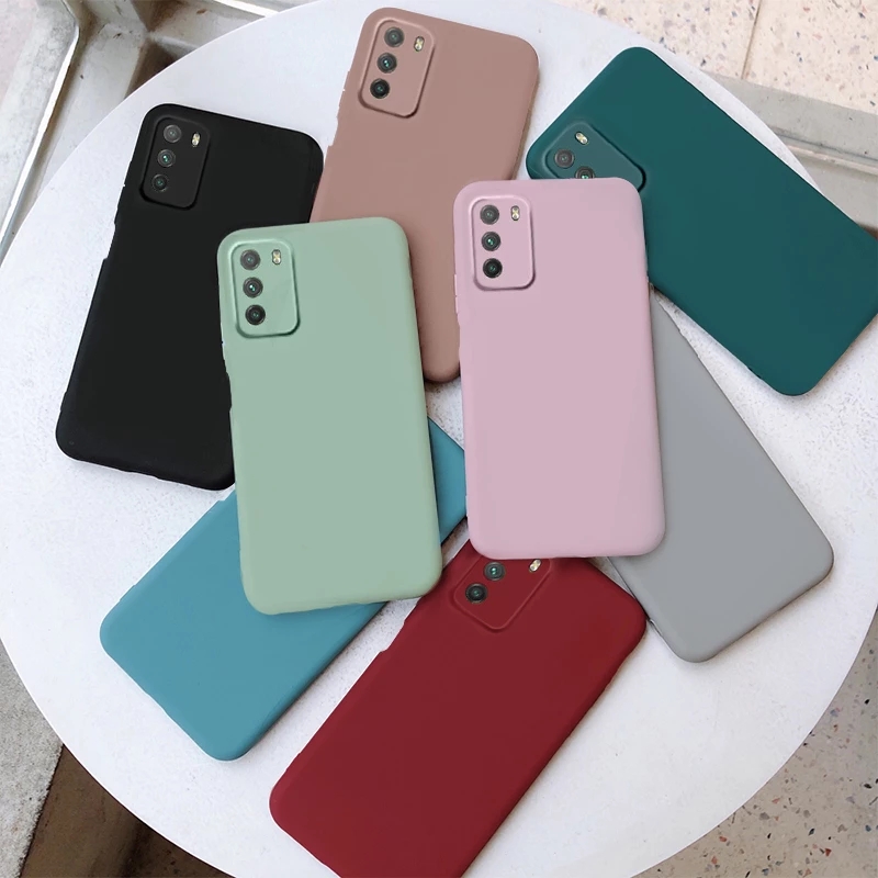 Multiple-Colors-Bakeey-for-POCO-M3-Case-Candy-Color-Shockproof-Soft-TPU-Protective-Case-Back-Cover-1785547-1
