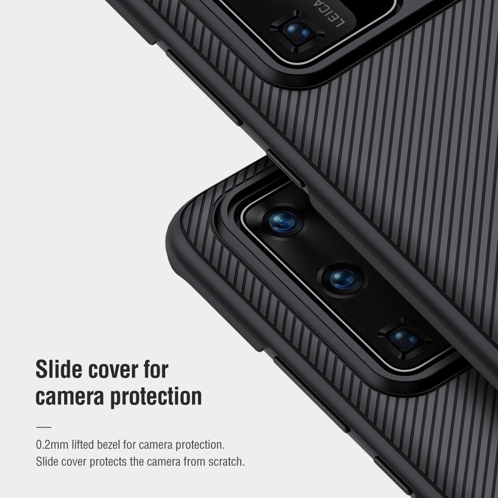 NILLKIN-Bumper-with-Slide-Lens-Cover-Shockproof-Anti-Scratch-TPU--PC-Protective-Case-for-Huawei-P40--1738988-2