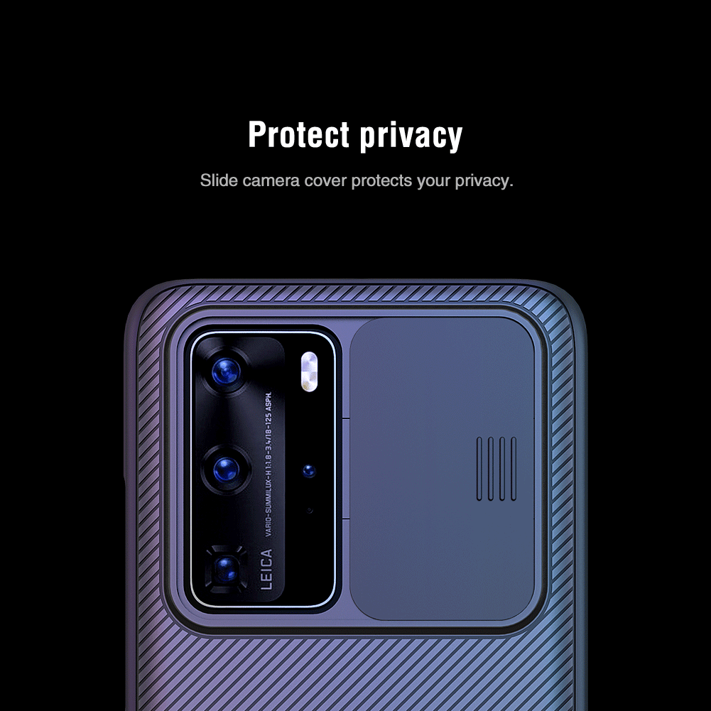 NILLKIN-Bumper-with-Slide-Lens-Cover-Shockproof-Anti-Scratch-TPU--PC-Protective-Case-for-Huawei-P40--1738988-3
