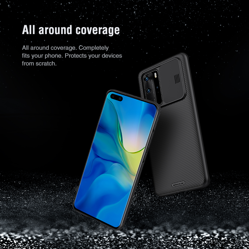 NILLKIN-Bumper-with-Slide-Lens-Cover-Shockproof-Anti-Scratch-TPU--PC-Protective-Case-for-Huawei-P40--1738988-6