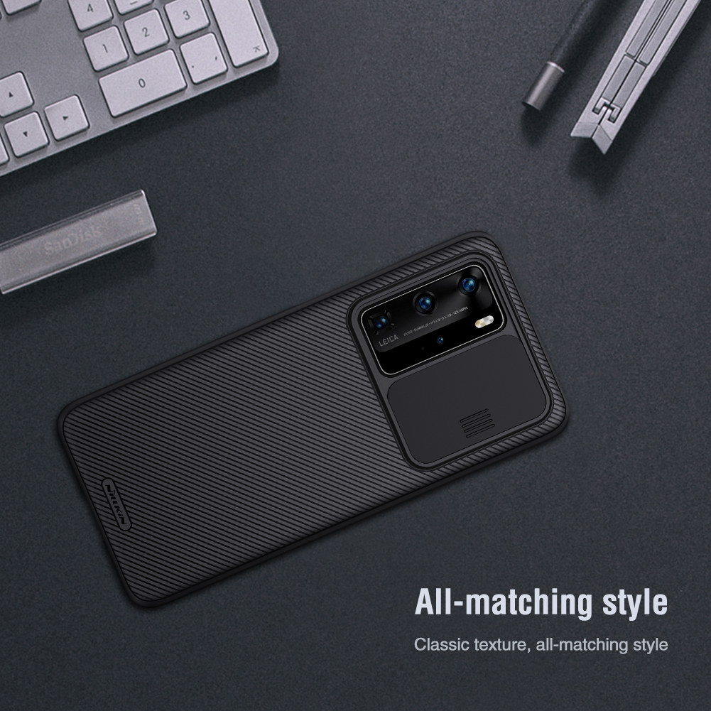 NILLKIN-Bumper-with-Slide-Lens-Cover-Shockproof-Anti-Scratch-TPU--PC-Protective-Case-for-Huawei-P40--1738988-8
