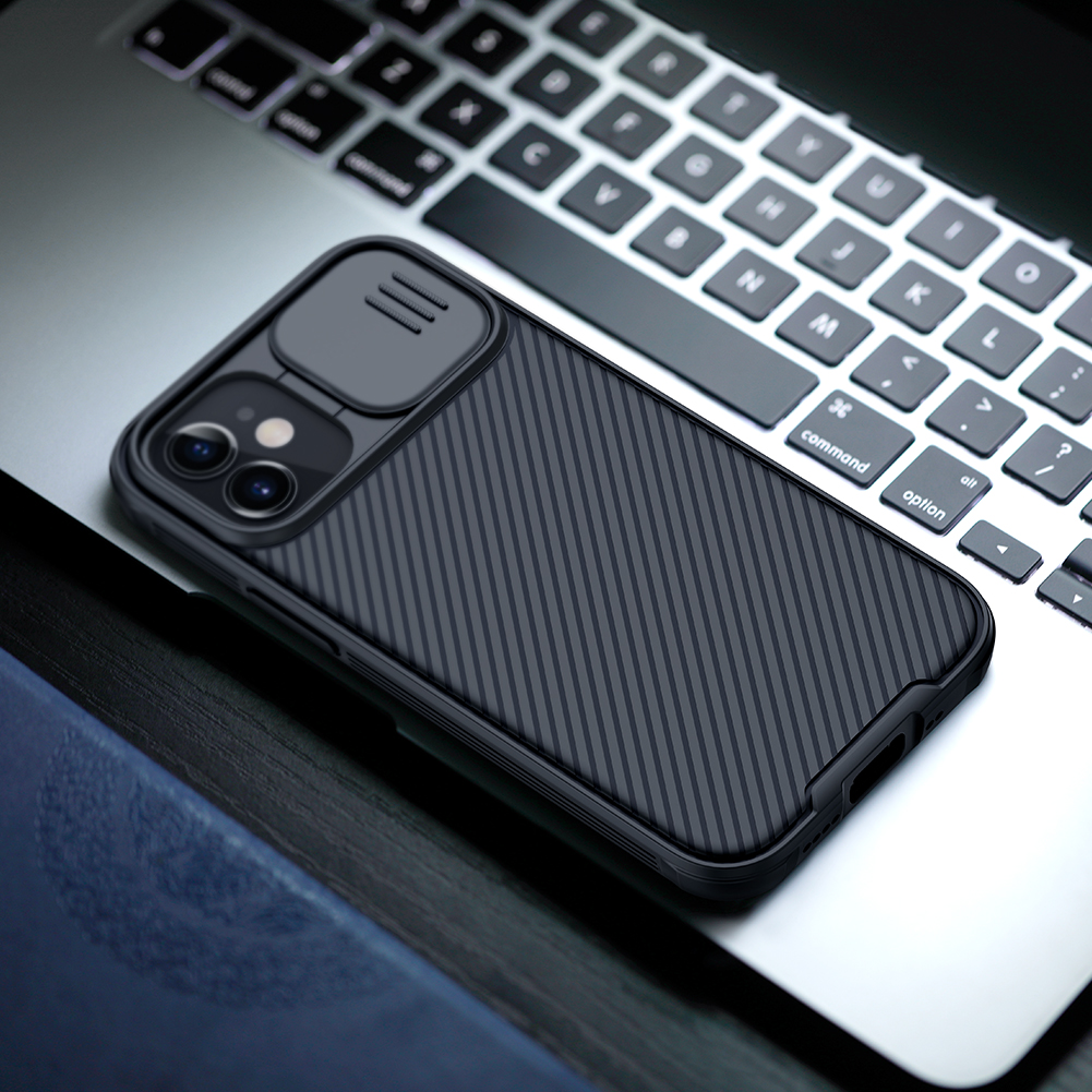 NILLKIN-Bumper-with-Slide-Lens-Cover-Shockproof-Anti-Scratch-TPU--PC-Protective-Case-for-iPhone-12-M-1739427-11