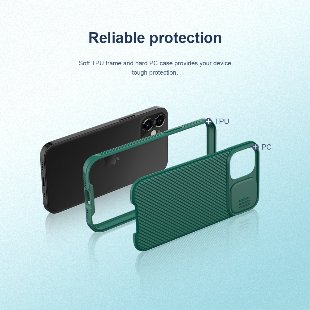 NILLKIN-Bumper-with-Slide-Lens-Cover-Shockproof-Anti-Scratch-TPU--PC-Protective-Case-for-iPhone-12-M-1739427-3
