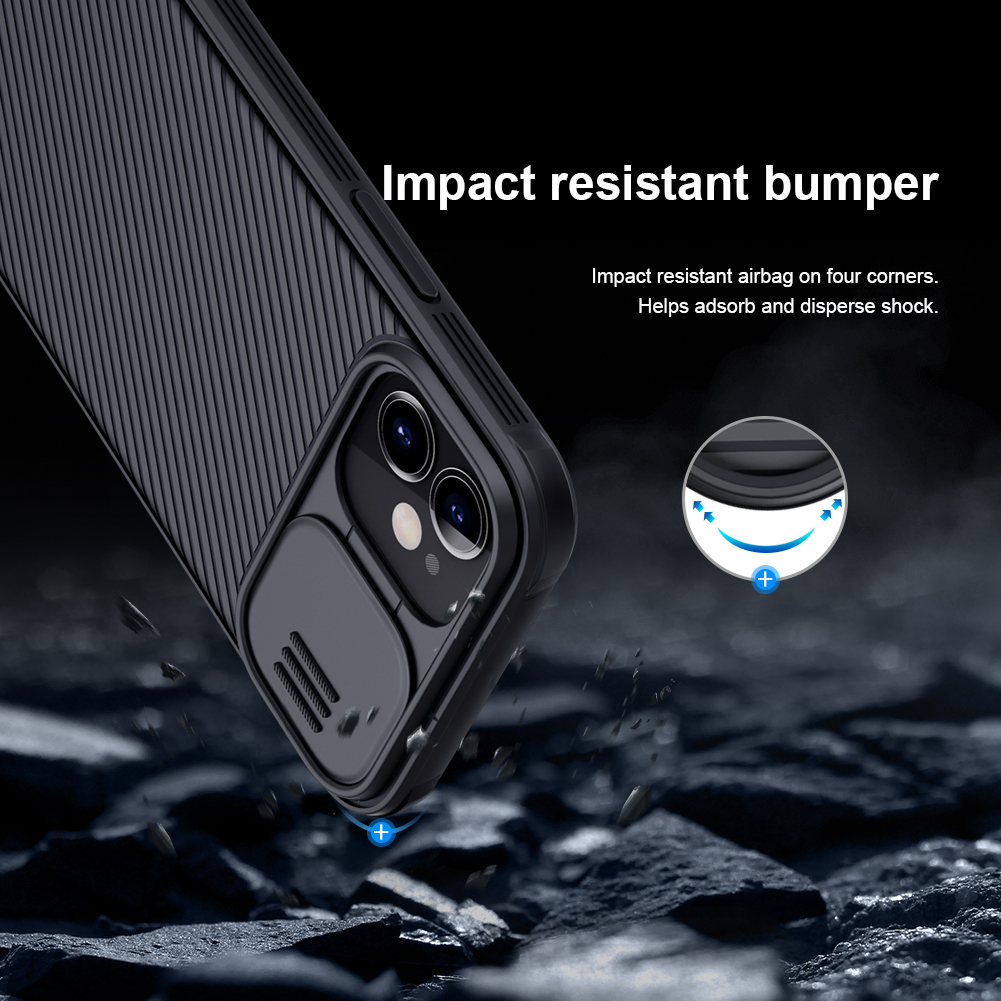 NILLKIN-Bumper-with-Slide-Lens-Cover-Shockproof-Anti-Scratch-TPU--PC-Protective-Case-for-iPhone-12-M-1739427-7