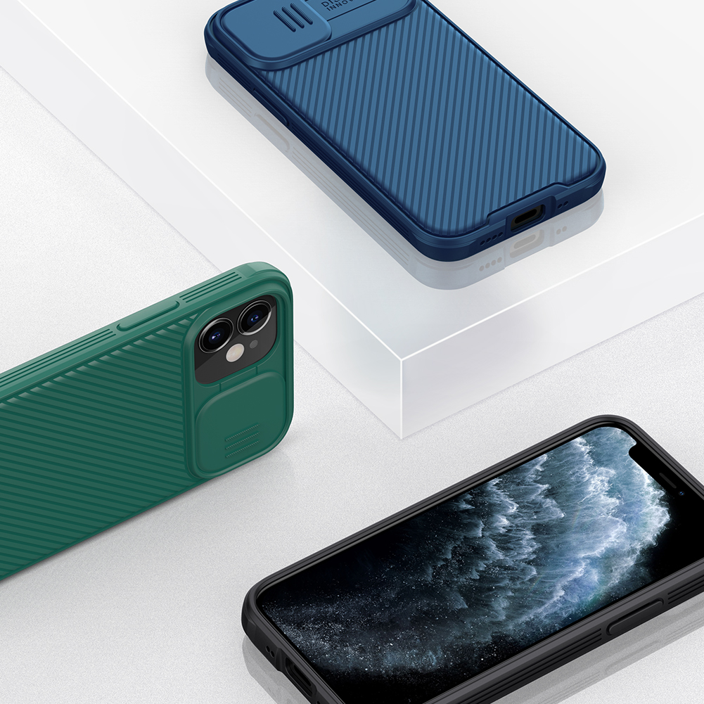 NILLKIN-Bumper-with-Slide-Lens-Cover-Shockproof-Anti-Scratch-TPU--PC-Protective-Case-for-iPhone-12-M-1739427-9