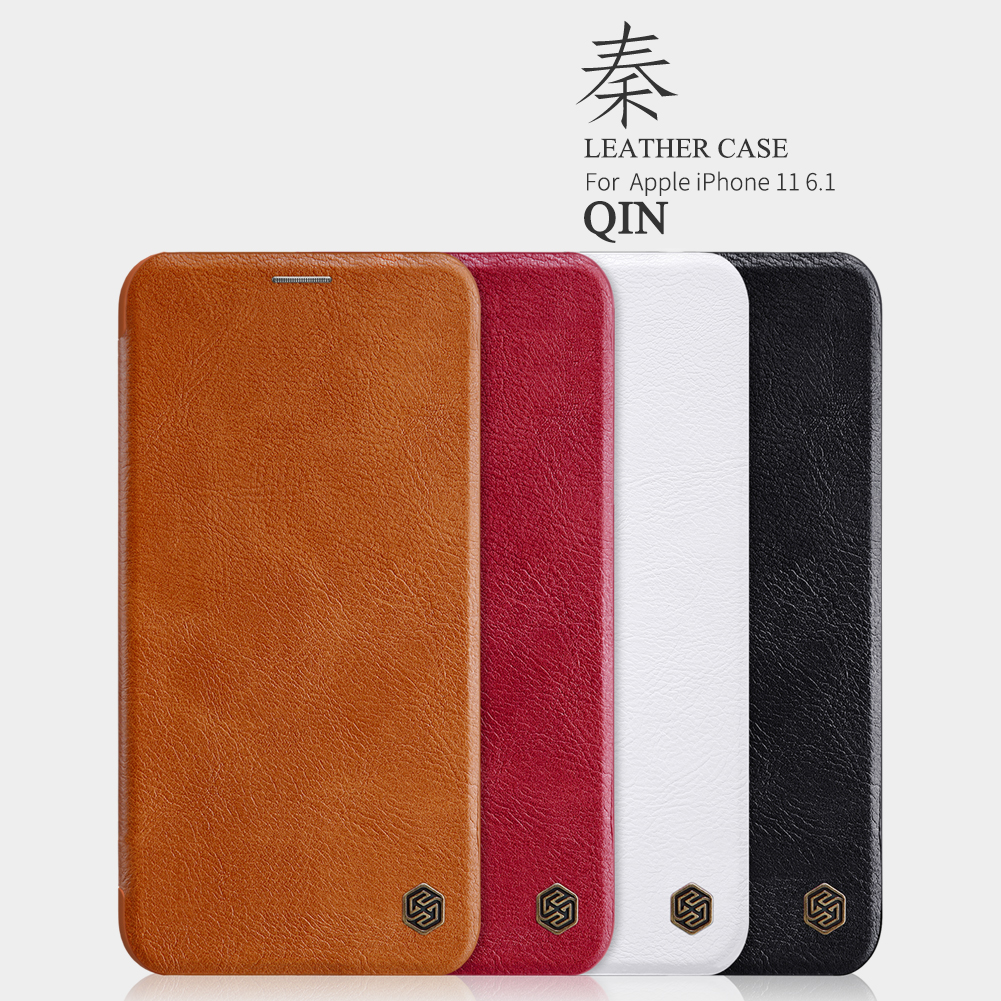 NILLKIN-Flip-Shockproof-Card-Slots-Holder-Full-Cover-PU-Leather-PC-Protective-Case-for-iPhone-11-61--1558680-1