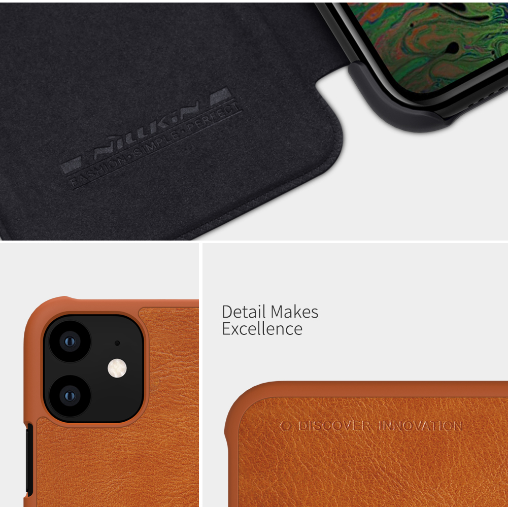 NILLKIN-Flip-Shockproof-Card-Slots-Holder-Full-Cover-PU-Leather-PC-Protective-Case-for-iPhone-11-61--1558680-7