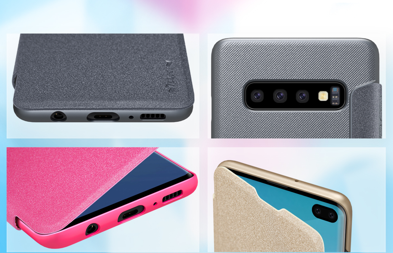 NILLKIN-Frosted-Scratchproof-Flip-Cover-PU-Leather-Protective-Case-For-Samsung-Galaxy-S10-1460704-3