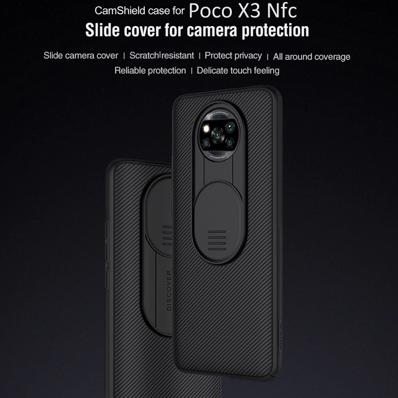 NILLKIN-POCO-X3-Pro-POCO-X3-NFC-Accessories-Bumper-with-Slide-Lens-Cover-Protective-Case--Bakeey-Ant-1765762-1