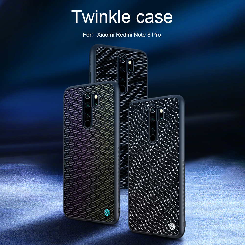 NILLKIN-Reflective-Slight-Woven-Polyester-Mesh-Anti-scratch-Protective-Case-for-Xiaomi-Redmi-Note-8--1596423-1