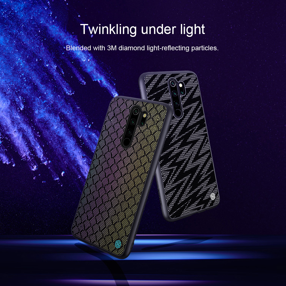 NILLKIN-Reflective-Slight-Woven-Polyester-Mesh-Anti-scratch-Protective-Case-for-Xiaomi-Redmi-Note-8--1596423-2