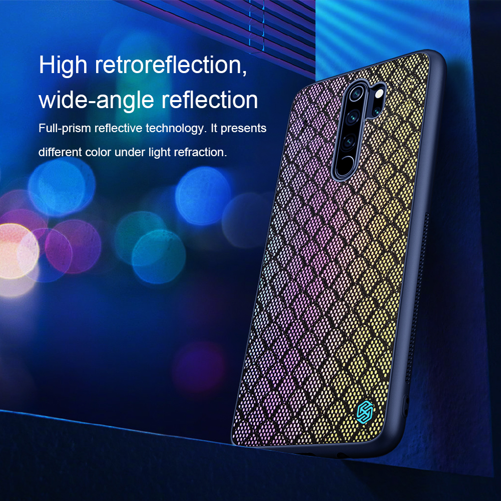 NILLKIN-Reflective-Slight-Woven-Polyester-Mesh-Anti-scratch-Protective-Case-for-Xiaomi-Redmi-Note-8--1596423-3