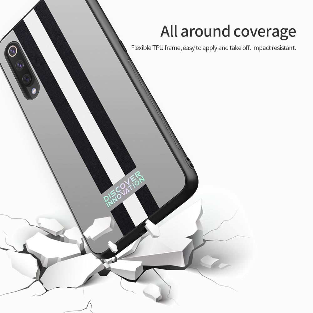 NILLKIN-Reflective-Stripe-Shockproof-Non-slip-TPU-Bumper-Hard-PC-Protective-Case-for-Xiaomi-Mi-9--Mi-1498789-7