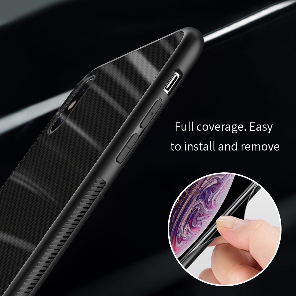NILLKIN-Shockproof-Tempered-Glass--Soft-TPU-Back-Cover-Protective-Case-for-iPhone-XS-MAX-1415303-3