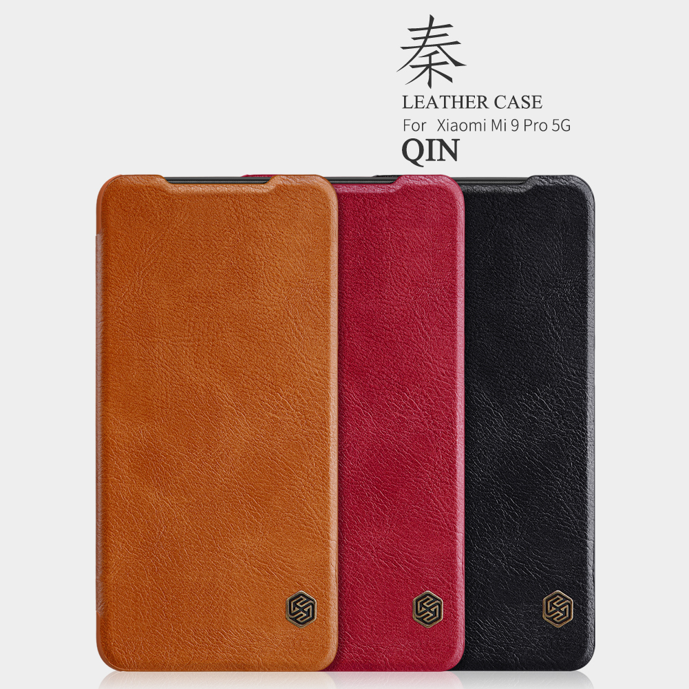 NILLKIN-Xiaomi-Mi9-Mi-9-Pro-Qin-Series-Vintage-Flip-Card-Slot-Holder-PC-Bumper-PU-Leather-Protective-1589723-1