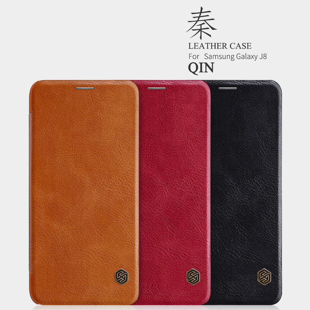 Nillkin-Protective-Case-For-Samsung-Galaxy-J8-2018-Auto-Sleep-Card-Slot-Flip-PU-Leather-Cover-1413819-2