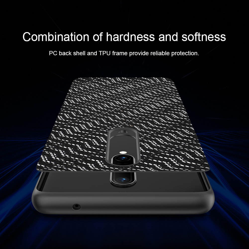 Nillkin-for-OnePlus-8-Case-Luxury-Luster-Twinkle-Shield-Woven-Polyester--PU-Leather-Shockproof-Prote-1792724-5