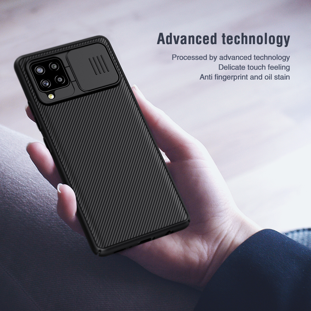 Nillkin-for-Samsung-Galaxy-A42-5G-Case-Bumper-with-Slide-Lens-Cover-Shockproof-Anti-Scratch-TPU--PC--1792561-2