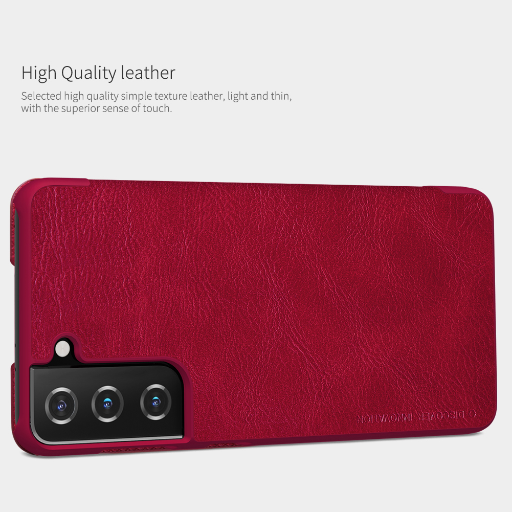Nillkin-for-Samsung-Galaxy-S21-Case-Bumper-Flip-Shockproof-with-Card-Slot-PU-Leather-Full-Cover-Prot-1798374-3