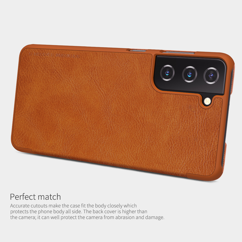 Nillkin-for-Samsung-Galaxy-S21-Case-Bumper-Flip-Shockproof-with-Card-Slot-PU-Leather-Full-Cover-Prot-1798374-8