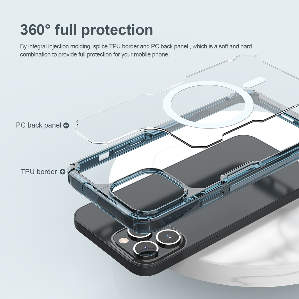 Nillkin-for-iPhone-13-13-Pro--13-Pro-Max-Protective-Case-Support-Magnetic-Charging-with-Airbag-Clear-1912131-6