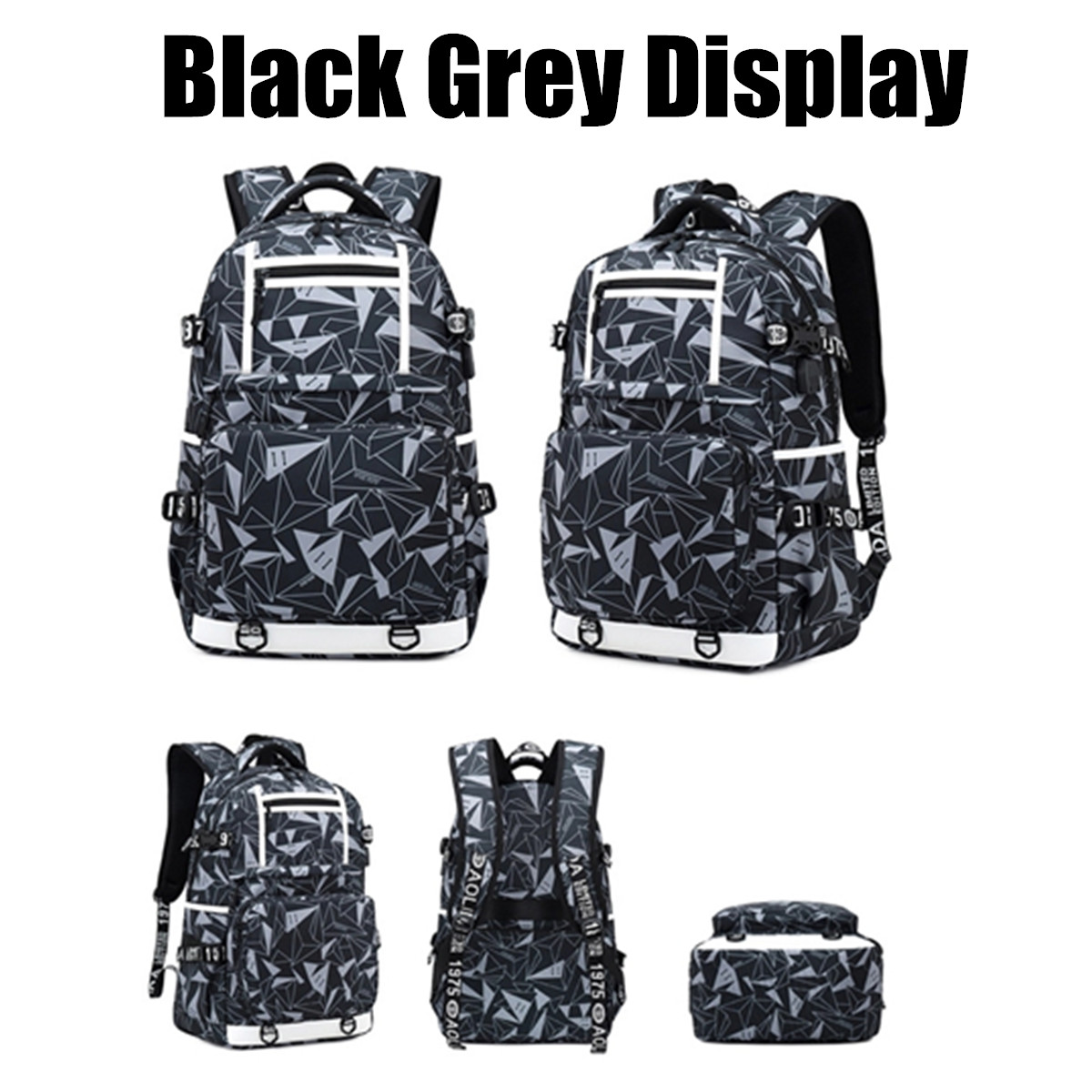 Oxford-Cloth-Waterproof-Laptop-Bag-Backpack-Travel-Bag-With-External-USB-Charging-Port-1509426-11
