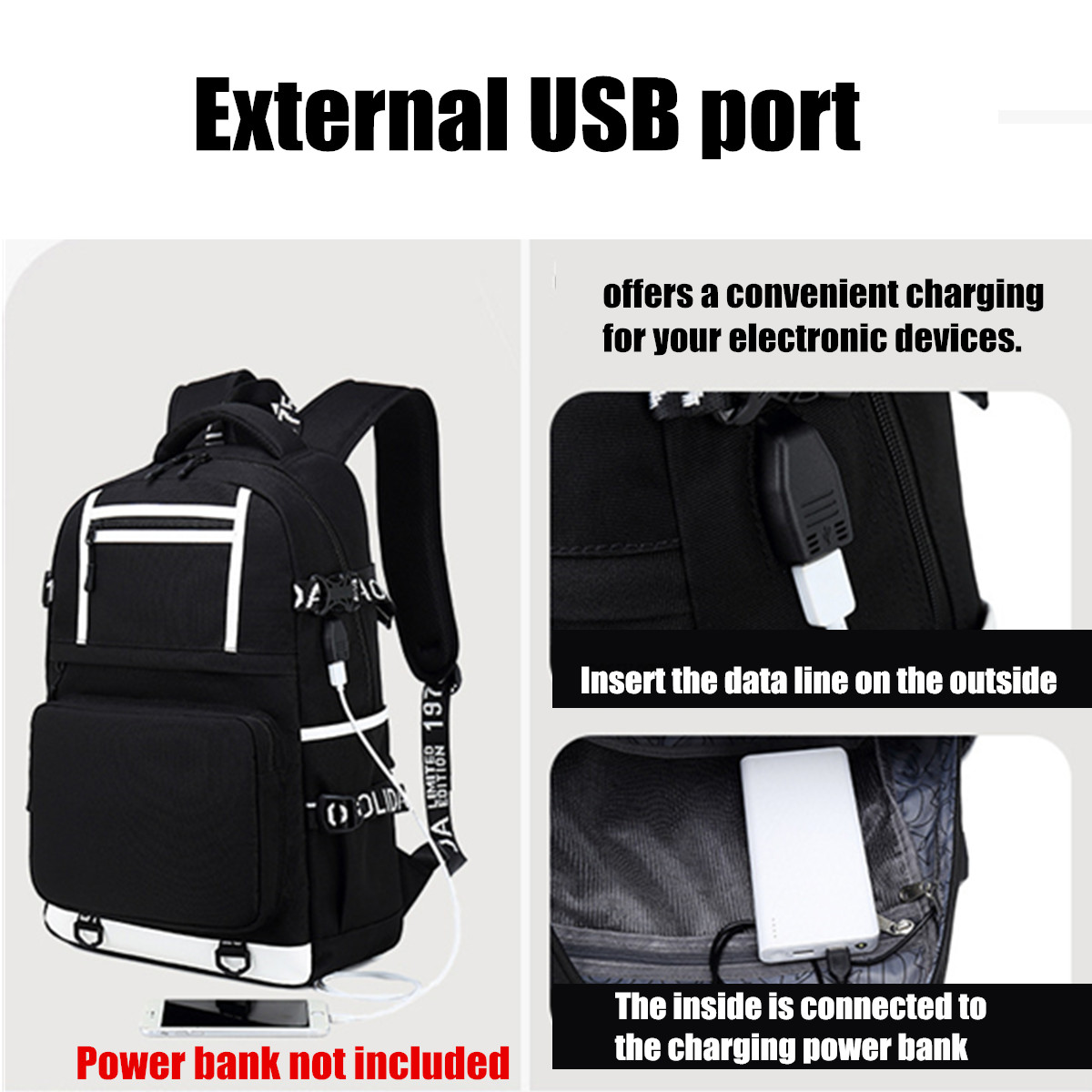 Oxford-Cloth-Waterproof-Laptop-Bag-Backpack-Travel-Bag-With-External-USB-Charging-Port-1509426-3