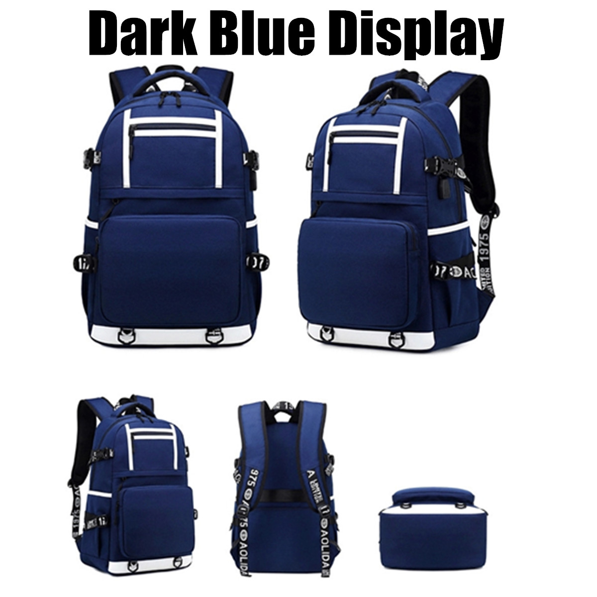 Oxford-Cloth-Waterproof-Laptop-Bag-Backpack-Travel-Bag-With-External-USB-Charging-Port-1509426-10
