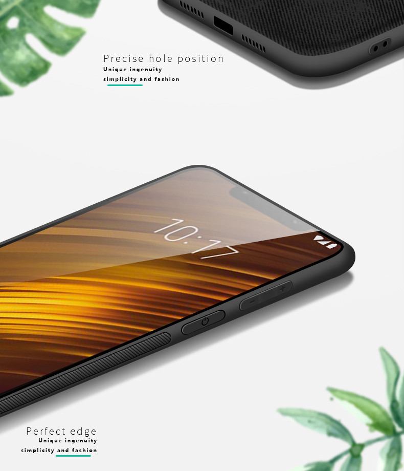 PINWUYO-Fabric-Splice-Soft-Edge-Shockproof-Back-Cover-Protective-Case-for-Xiaomi-Pocophone-F1-Non-or-1424388-5
