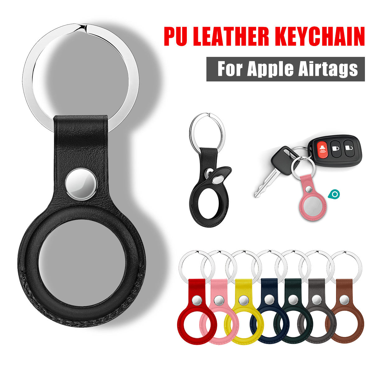 Portable-Pure-PU-Leather-Protective-Cover-Sleeve-with-Keychain-for-Apple-Airtags-bluetooth-Tracker-1843932-1