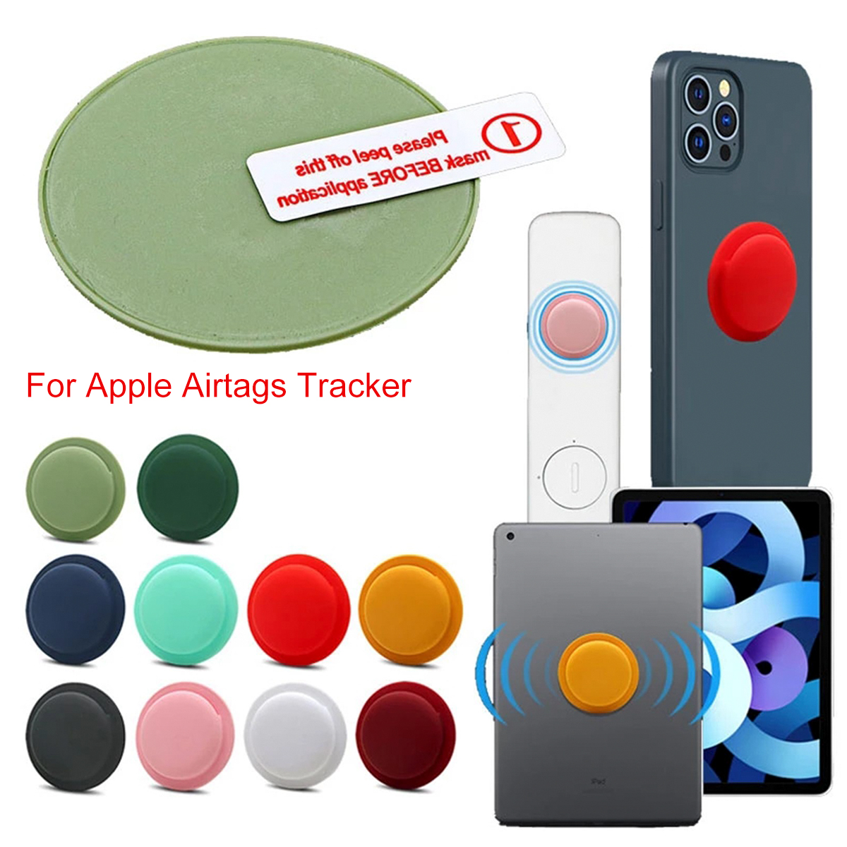 Portable-Pure-Silicone-Protective-Cover-Sleeve-for-Apple-Airtags-bluetooth-Tracker-1843556-1