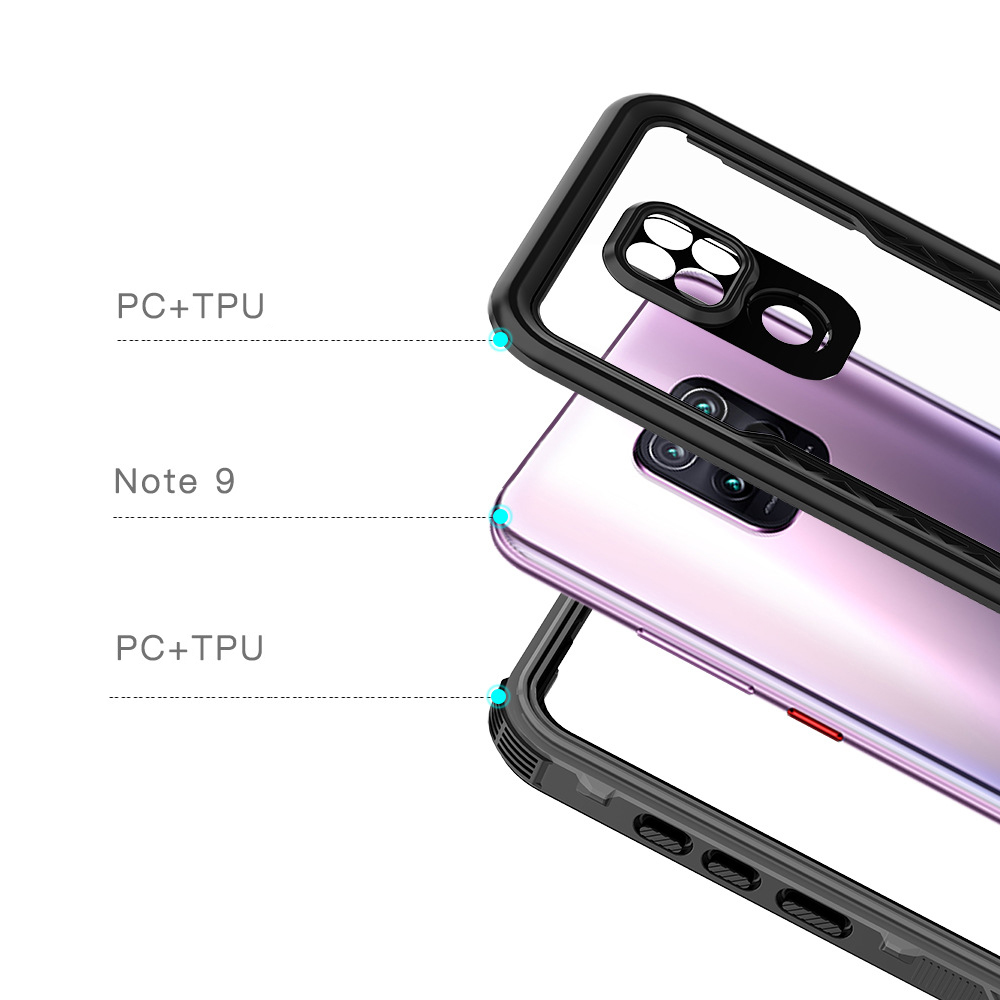 SHELLBOX-for-Xiaomi-Redmi-Note-9-IP68-Waterproof-Case-Transparent-Touch-Screen-PC--TPU-Shockproof-Du-1831137-2