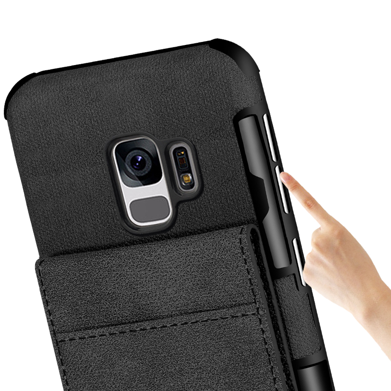SHS-Linen-Pattern-Multi-card-Slot-Protective-Case-for-Samsung-Galaxy-S9-1276371-6