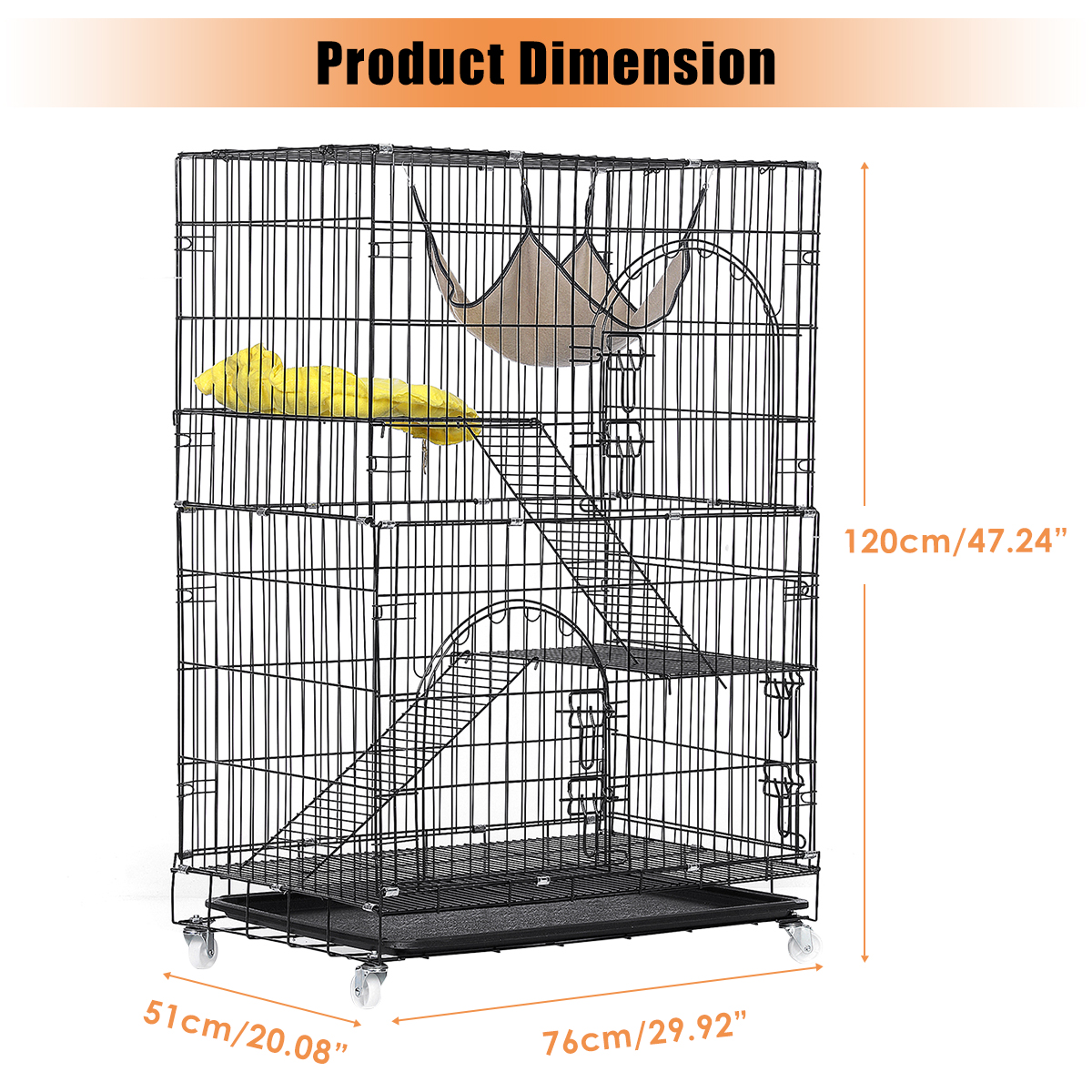 3-Tier-Cat-Cage-Cat-Playpen-Kennel-Crate-Chinchilla-Rat-Box-Cage-Enclosure-with-Ladders-Platforms-Be-1679523-3